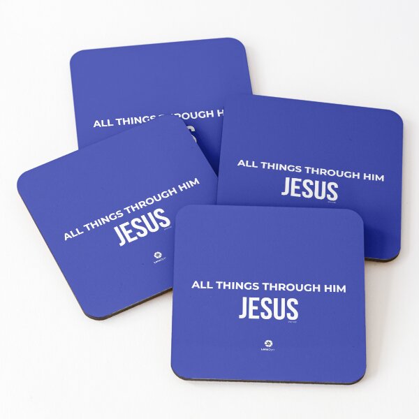 Item preview, All Things Through Him - Jesus - Philippians 4:13 designed and sold by LensDyn™.