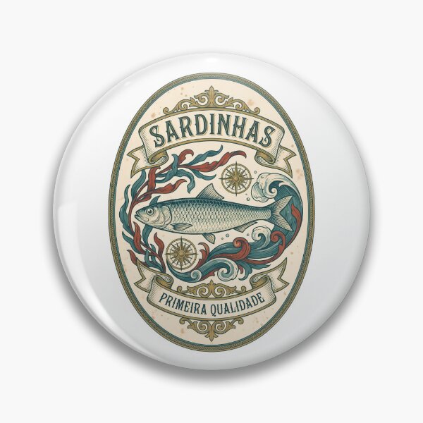 Item preview, Vintage Portuguese Sardine Label Art Nouveau — Sardinhas Print designed and sold by MarkymarkF.