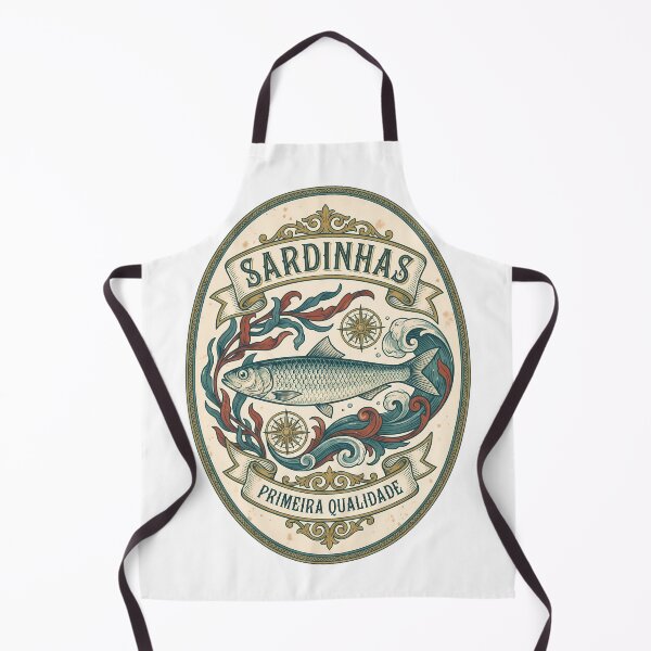 Item preview, Vintage Portuguese Sardine Label Art Nouveau — Sardinhas Print designed and sold by MarkymarkF.