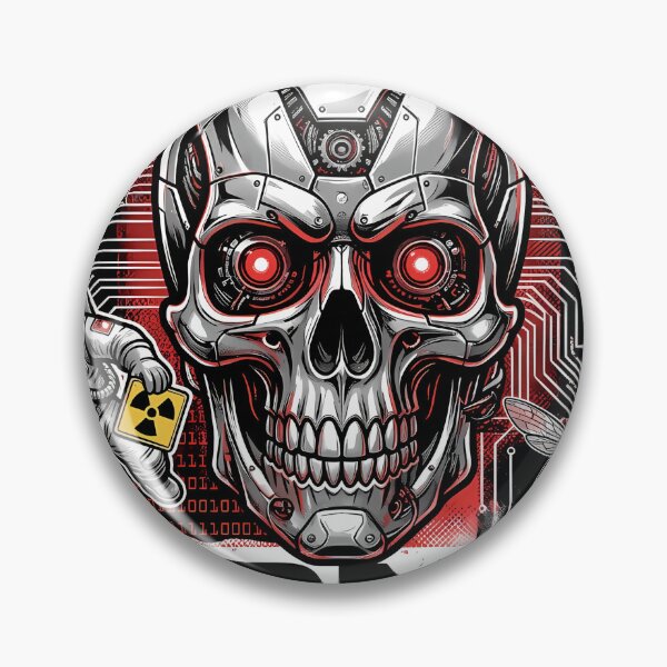 Item preview, Silicon Hive Cyber Punk Skull - Tokyo Disruption Mech Graphic designed and sold by kanjxtan.
