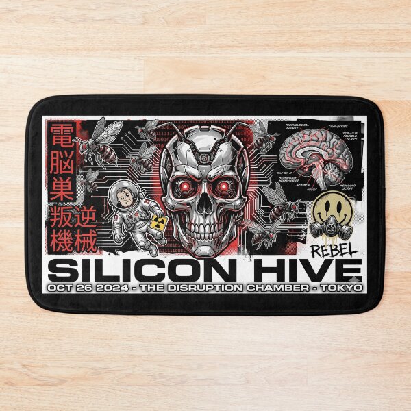 Item preview, Silicon Hive Cyber Punk Skull - Tokyo Disruption Mech Graphic designed and sold by kanjxtan.