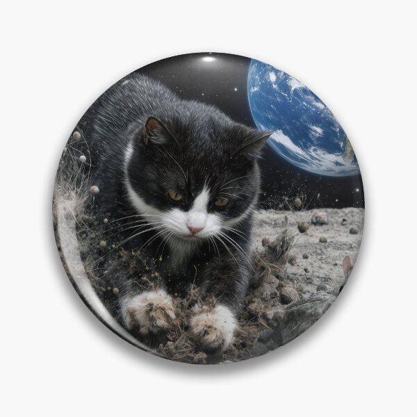 Item preview, Cat Digging a Moon Crater designed and sold by Maria Dryfhout.