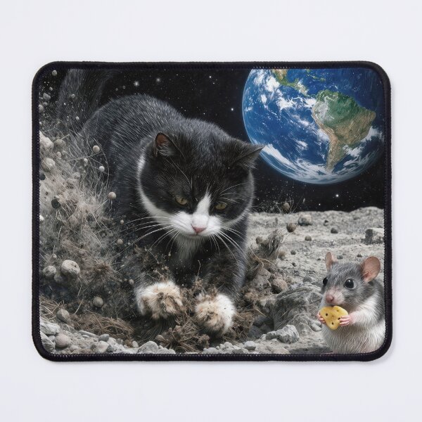 Item preview, Cat Digging a Moon Crater designed and sold by Maria Dryfhout.