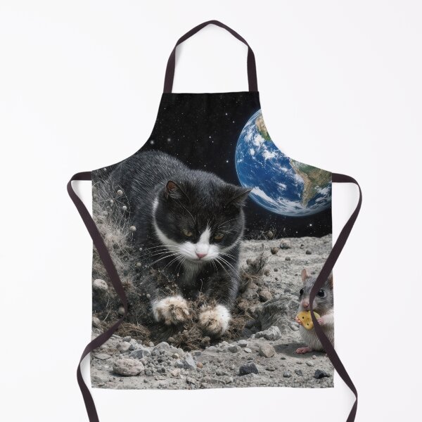 Item preview, Cat Digging a Moon Crater designed and sold by Maria Dryfhout.