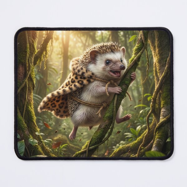 Item preview, Hedgehog Tarzan designed and sold by Tridentulus.