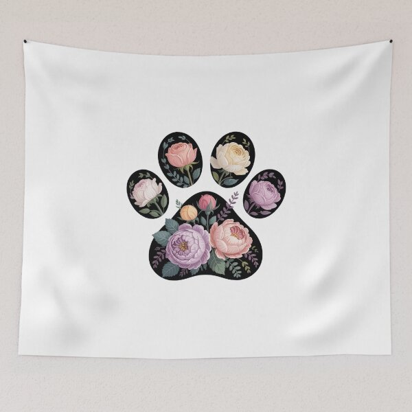Item preview, Floral Paw Print  designed and sold by jkrphoto.