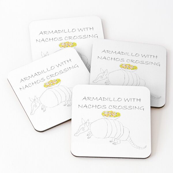 Item preview, ARMADILLO WITH NACHOS CROSSING designed and sold by Thalmann Designs TM.