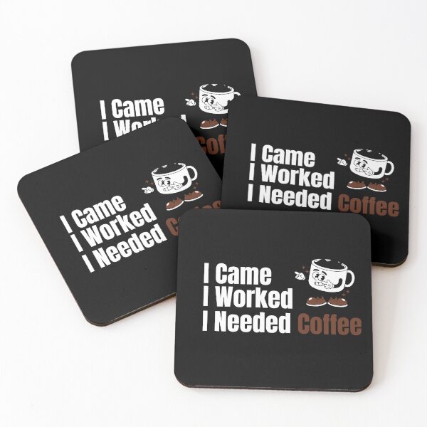 Item preview, I Came I Worked I Needed Coffee Shirt – Introvert Work Coffee Classic T-Shirt designed and sold by Final Chance Designs⭐️⭐️⭐️⭐️⭐️.