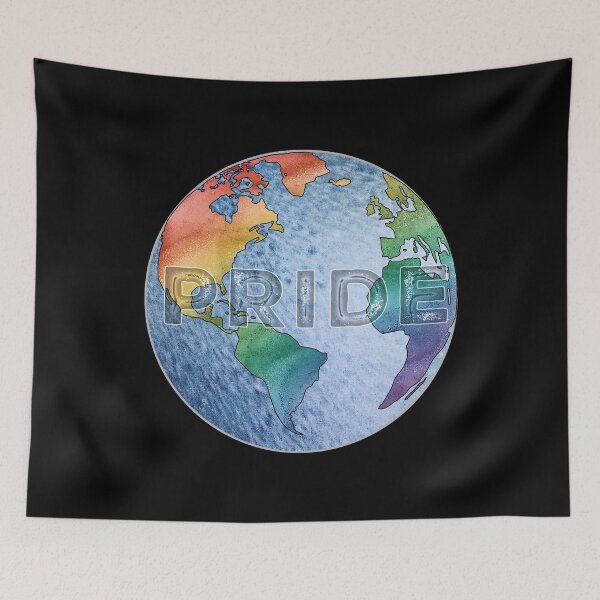 Item preview, Rainbow Pride Flag Globe - PRIDE MONTH 2026 designed and sold by Qweird Artistry.