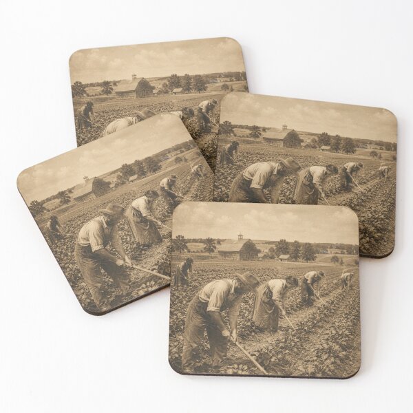 Item preview, Vintage Farm Workers Sepia Photography designed and sold by riki2365.