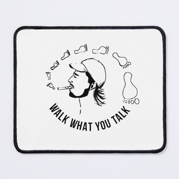 Item preview, Walk What You Talk – Minimal Line Art Profile with Footprints designed and sold by ChiaraPagani.