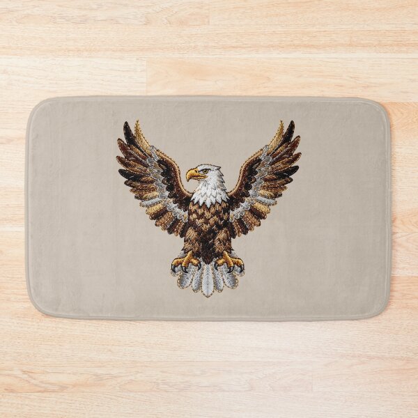 Item preview, Eagle with wings, crest, animal illusion embroidery for club designed and sold by Kimenta Fashion.