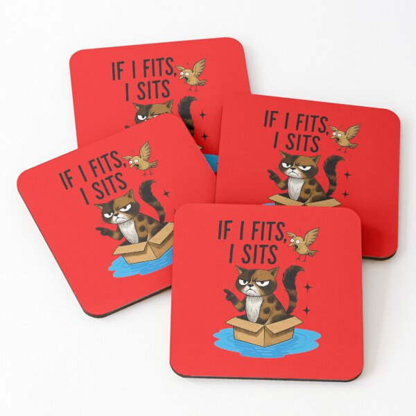Item preview, If I Fits I Sits The Secret Life of House Cats Gifts for Cats Lover designed and sold by MalwasBasket.