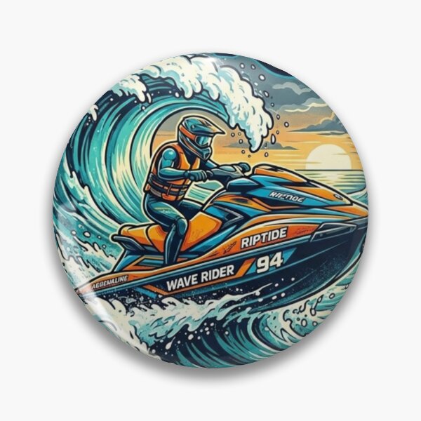 Item preview, Wave Rider Jet Ski Adrenaline Addict Graphic designed and sold by Wear Sculpt.
