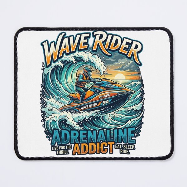 Item preview, Wave Rider Jet Ski Adrenaline Addict Graphic designed and sold by Wear Sculpt.