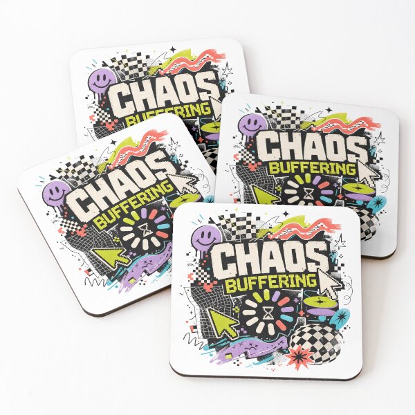 Item preview, Chaos Buffering Retro Glitch Internet Humor Design designed and sold by Fawn Crafts.