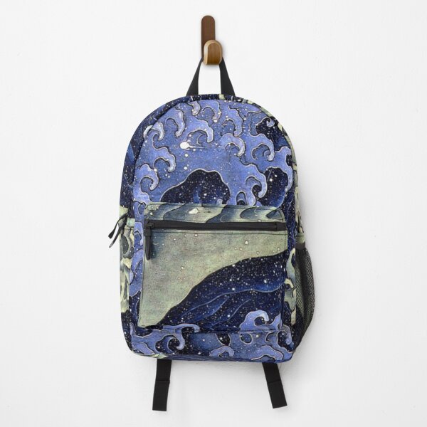 Item preview, Feminine Wave - Japanese Art - Cosmic Wave Watercolor Ocean Art for Fantasy Decor Lovers designed and sold by RickE.