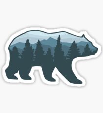 Bear Roaming the Forrest Sticker