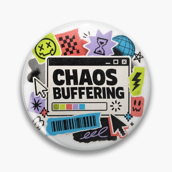 Item preview, Chaos Buffering Retro Glitch Internet Humor Design 2 designed and sold by Fawn Crafts.