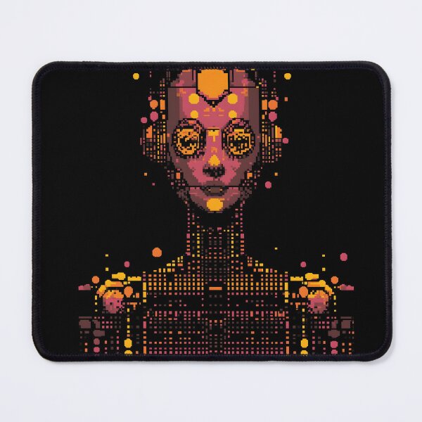 Item preview, Neon Pixel Girl Robot designed and sold by ClubVacay.