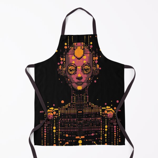 Item preview, Neon Pixel Girl Robot designed and sold by ClubVacay.