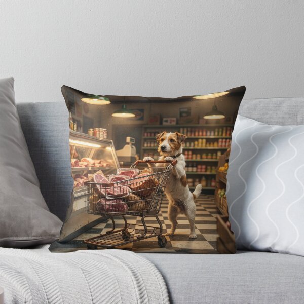 Item preview, Jack Russell Terrier Visits the Butcher designed and sold by Tridentulus.