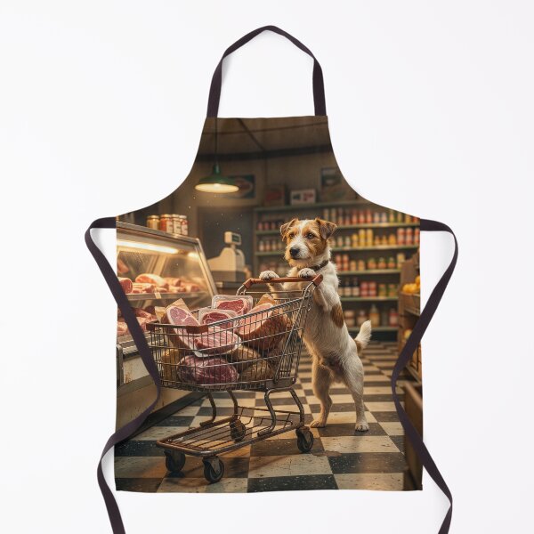 Item preview, Jack Russell Terrier Visits the Butcher designed and sold by Tridentulus.