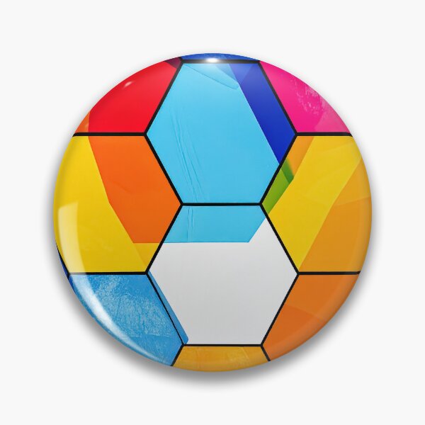 Item preview, Vibrant Hexagon Grid Abstract Pattern designed and sold by NizuCaCi.