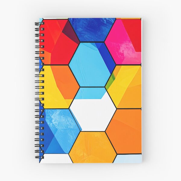 Item preview, Vibrant Hexagon Grid Abstract Pattern designed and sold by NizuCaCi.