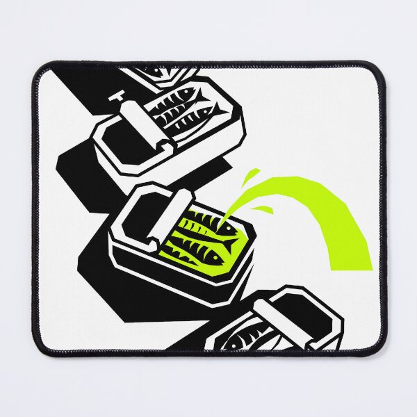 Item preview, Sardine Tin Constructivist Graphic — Noir Canned Fish Art Print designed and sold by MarkymarkF.