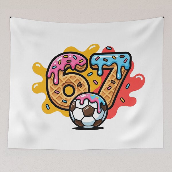 Item preview, soccer drip 67 trendy football player style art designed and sold by ArtDesignTp.