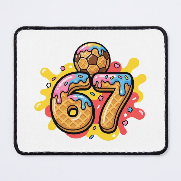 Item preview, cool soccer drip number 67 football meme art designed and sold by ArtDesignTp.