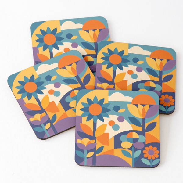 Item preview, Geometric Botanical Flowers and Leaves designed and sold by InkSmithery.