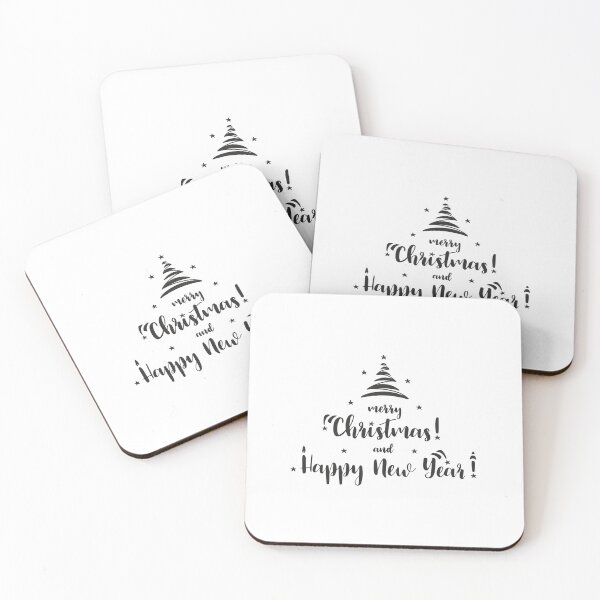Item preview, Merry Christmas & Happy New Year (black) designed and sold by Pencil & Pixel.