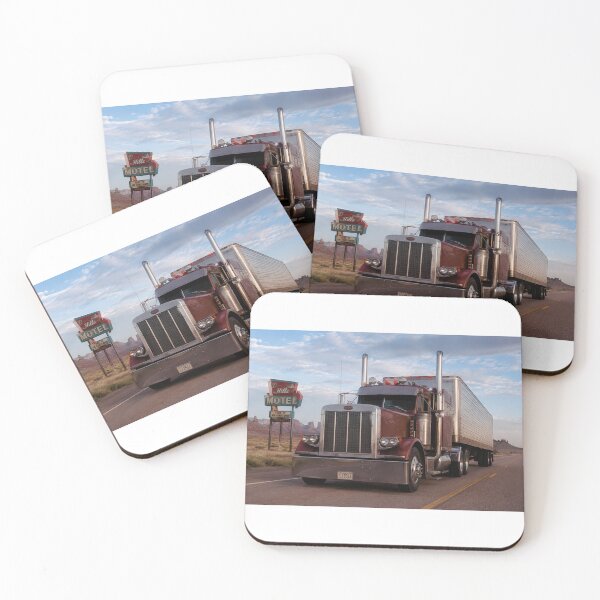 Item preview, Classic Semi Truck on American Desert Highway designed and sold by riki2365.