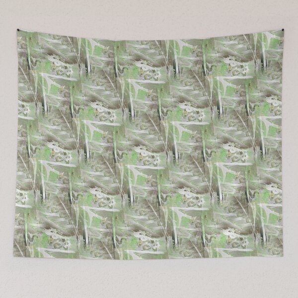 Item preview, Painterly Landscape Abstract in Green and Brown designed and sold by Artistestella.
