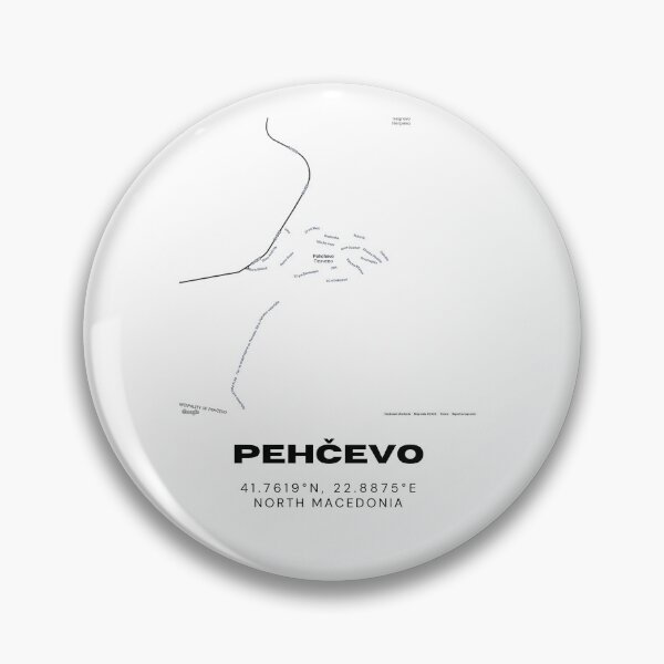 Item preview, Pehčevo North Macedonia Minimalist Map Art | Modern City Street Design designed and sold by RM-Journey.