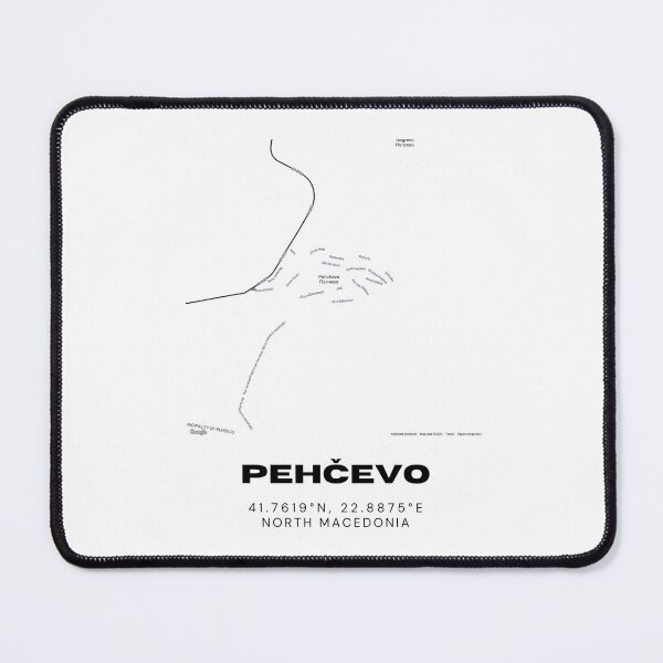 Item preview, Pehčevo North Macedonia Minimalist Map Art | Modern City Street Design designed and sold by RM-Journey.