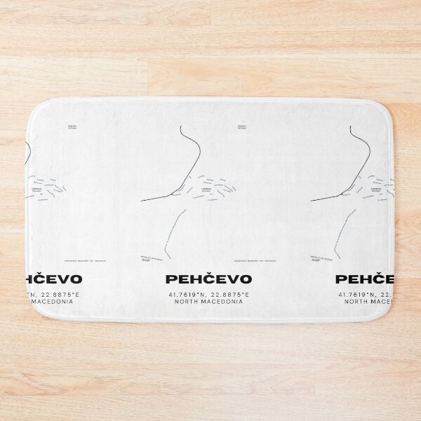 Item preview, Pehčevo North Macedonia Minimalist Map Art | Modern City Street Design designed and sold by RM-Journey.