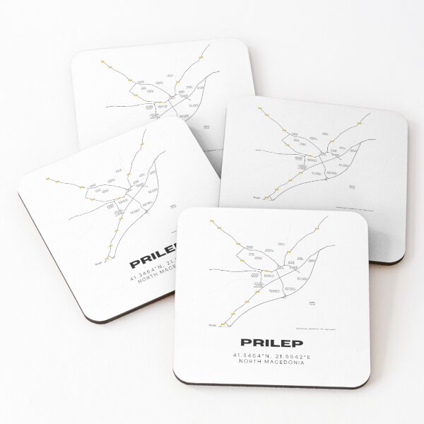 Item preview, Prilep North Macedonia City Map Poster | Minimalist Street Map Art designed and sold by RM-Journey.