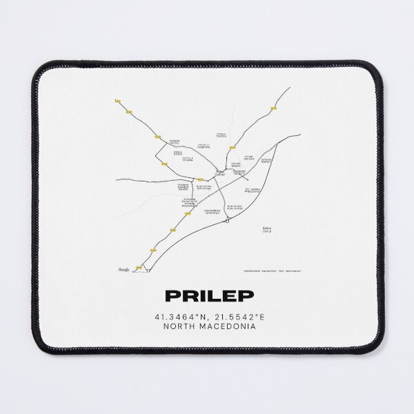 Item preview, Prilep North Macedonia City Map Poster | Minimalist Street Map Art designed and sold by RM-Journey.