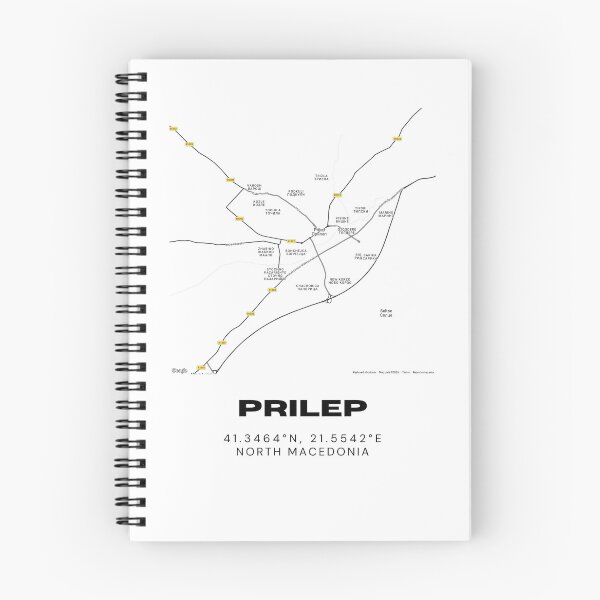 Item preview, Prilep North Macedonia City Map Poster | Minimalist Street Map Art designed and sold by RM-Journey.