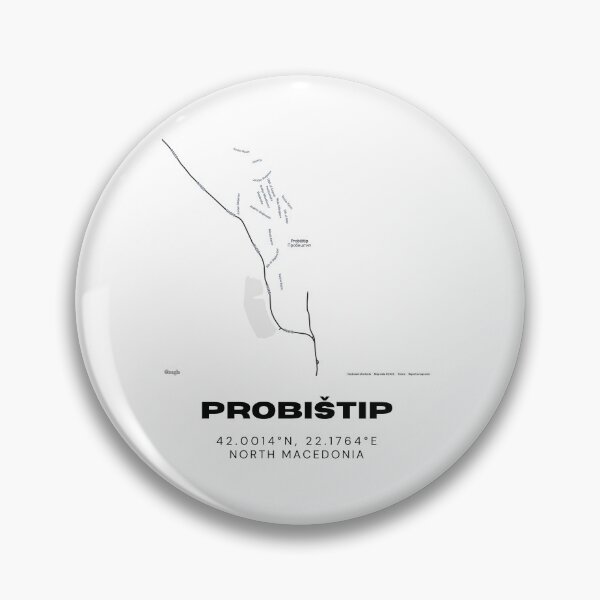 Item preview, Probištip North Macedonia Minimal Map | Contemporary City Artwork designed and sold by RM-Journey.