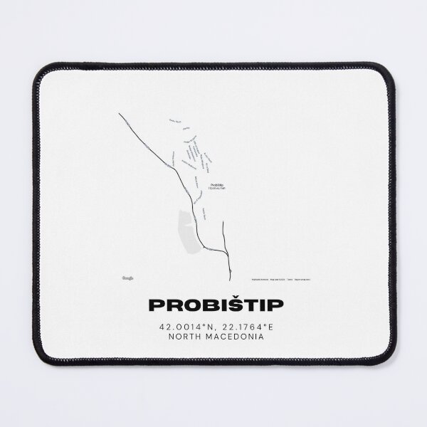 Item preview, Probištip North Macedonia Minimal Map | Contemporary City Artwork designed and sold by RM-Journey.