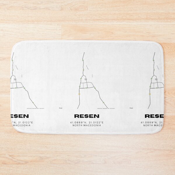 Item preview, Resen North Macedonia Minimalist Map Art | Elegant City Poster designed and sold by RM-Journey.