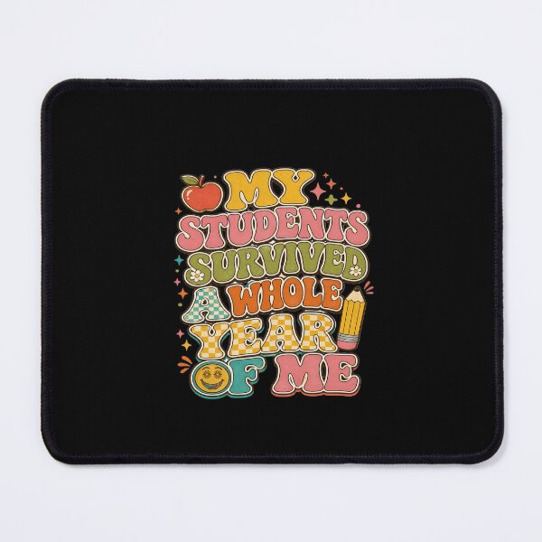 Item preview, Funny Teacher My Students Survived A Whole Year Of Me Retro Groovy designed and sold by Lozarux.