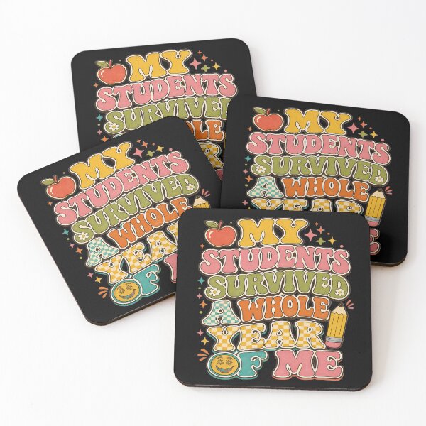 Item preview, Funny Teacher My Students Survived A Whole Year Of Me Retro Groovy designed and sold by Lozarux.