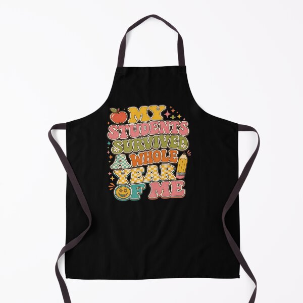 Item preview, Funny Teacher My Students Survived A Whole Year Of Me Retro Groovy designed and sold by Lozarux.