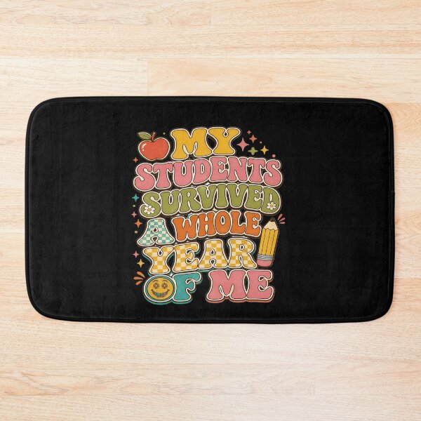 Item preview, Funny Teacher My Students Survived A Whole Year Of Me Retro Groovy designed and sold by Lozarux.
