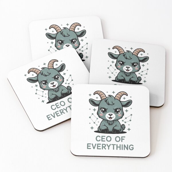 Item preview, Funny Capricorn Zodiac Shirt – CEO of Everything | Cute Capricorn Goat Design designed and sold by Cool-cat-art.
